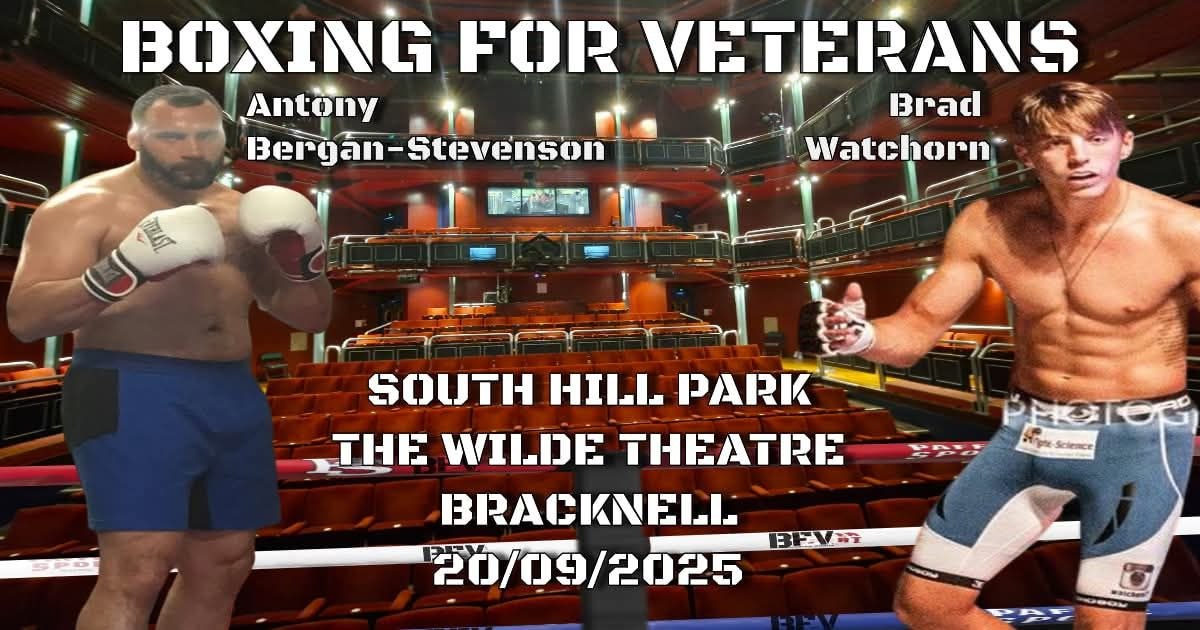 BFV Boxers South Hill Park 20 September 2025 event poster