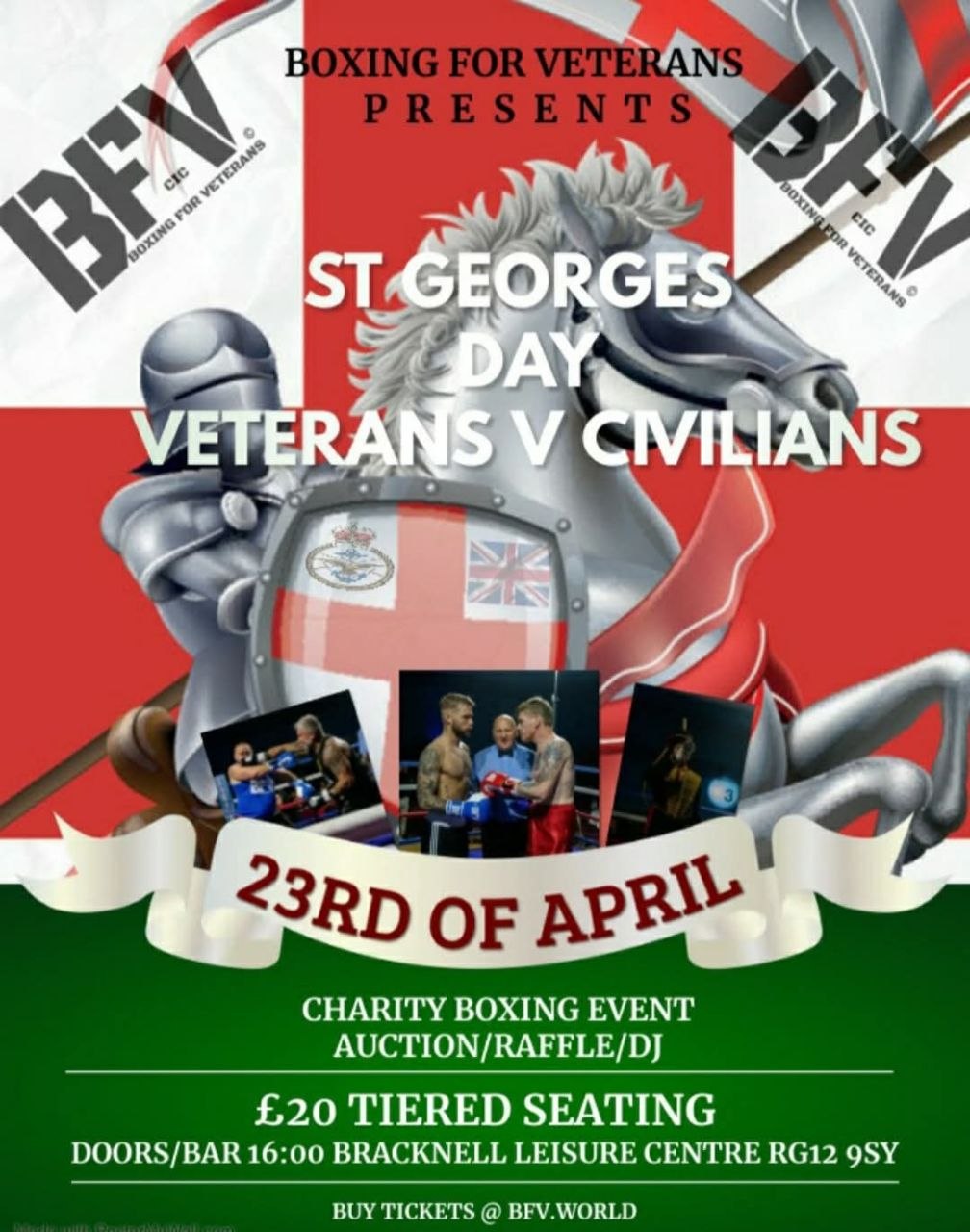 BFV St Georges Day 23 April event poster